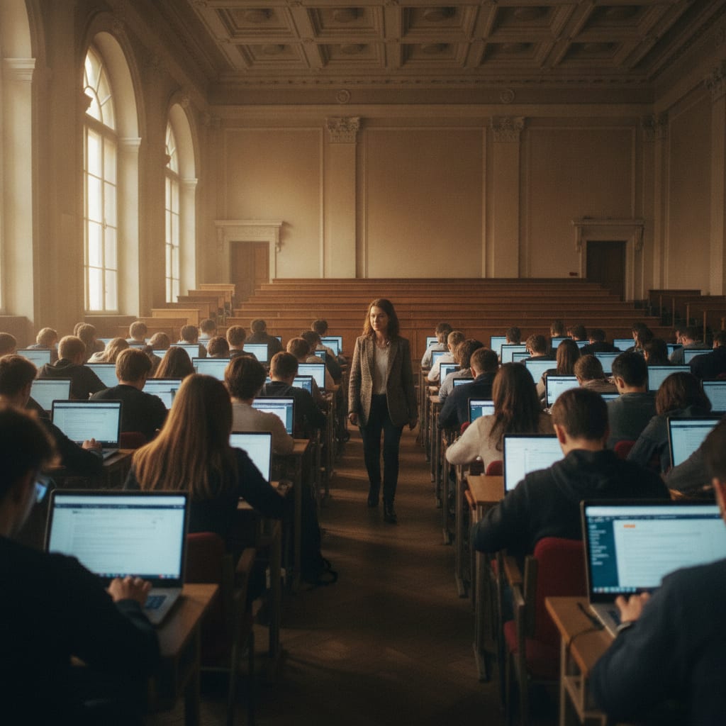 aula universidad examen