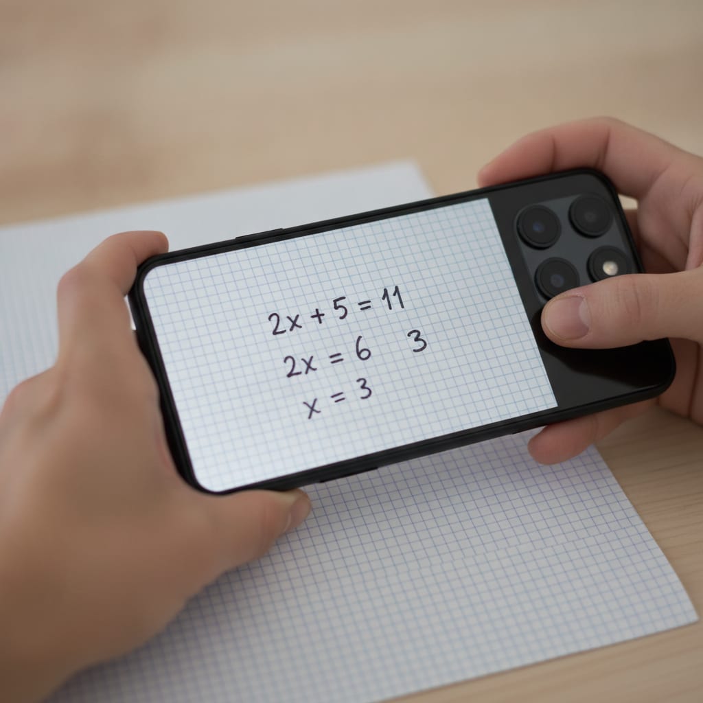 foto enunciado matematicas movil