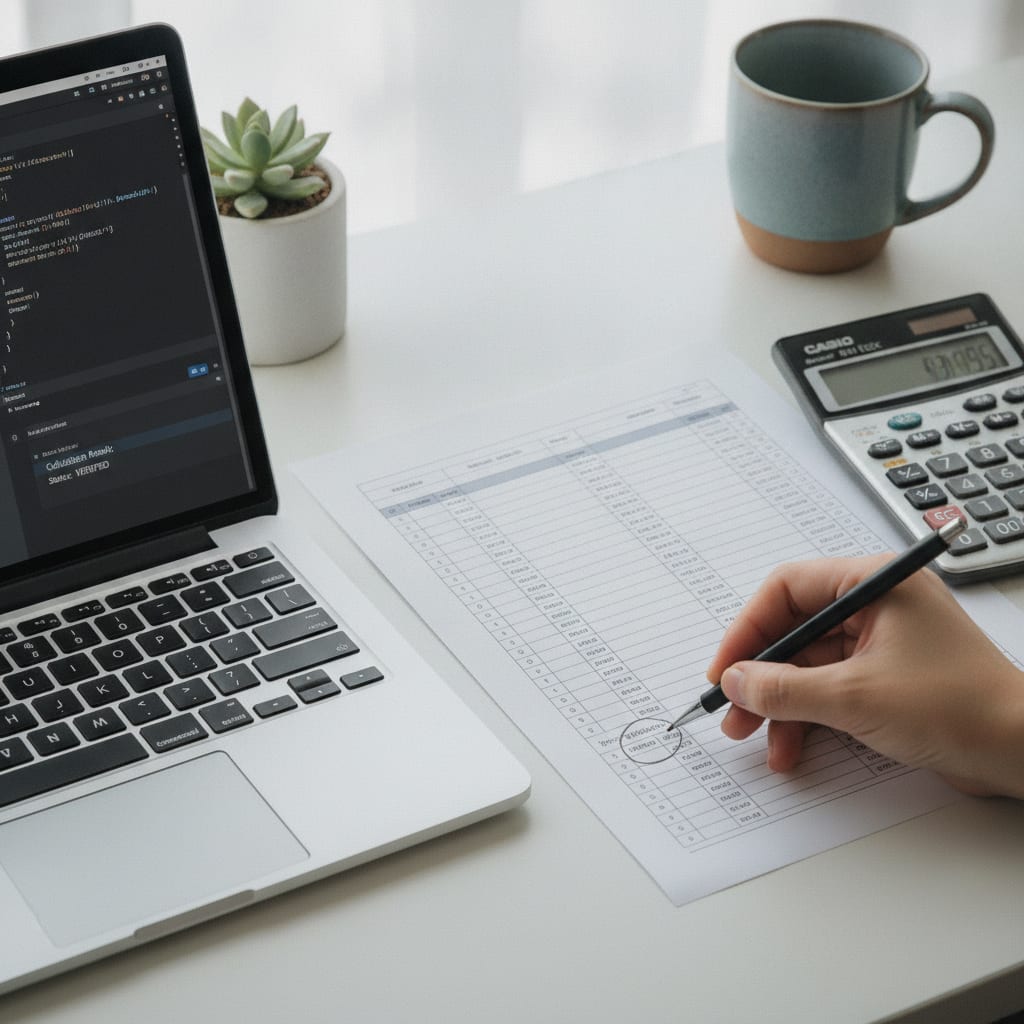 verificacion calculo matematico