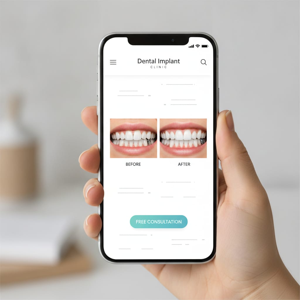 landing implantes movil