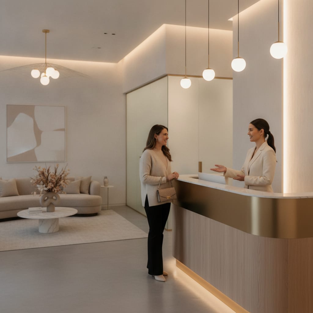 clinica estetica recepcion