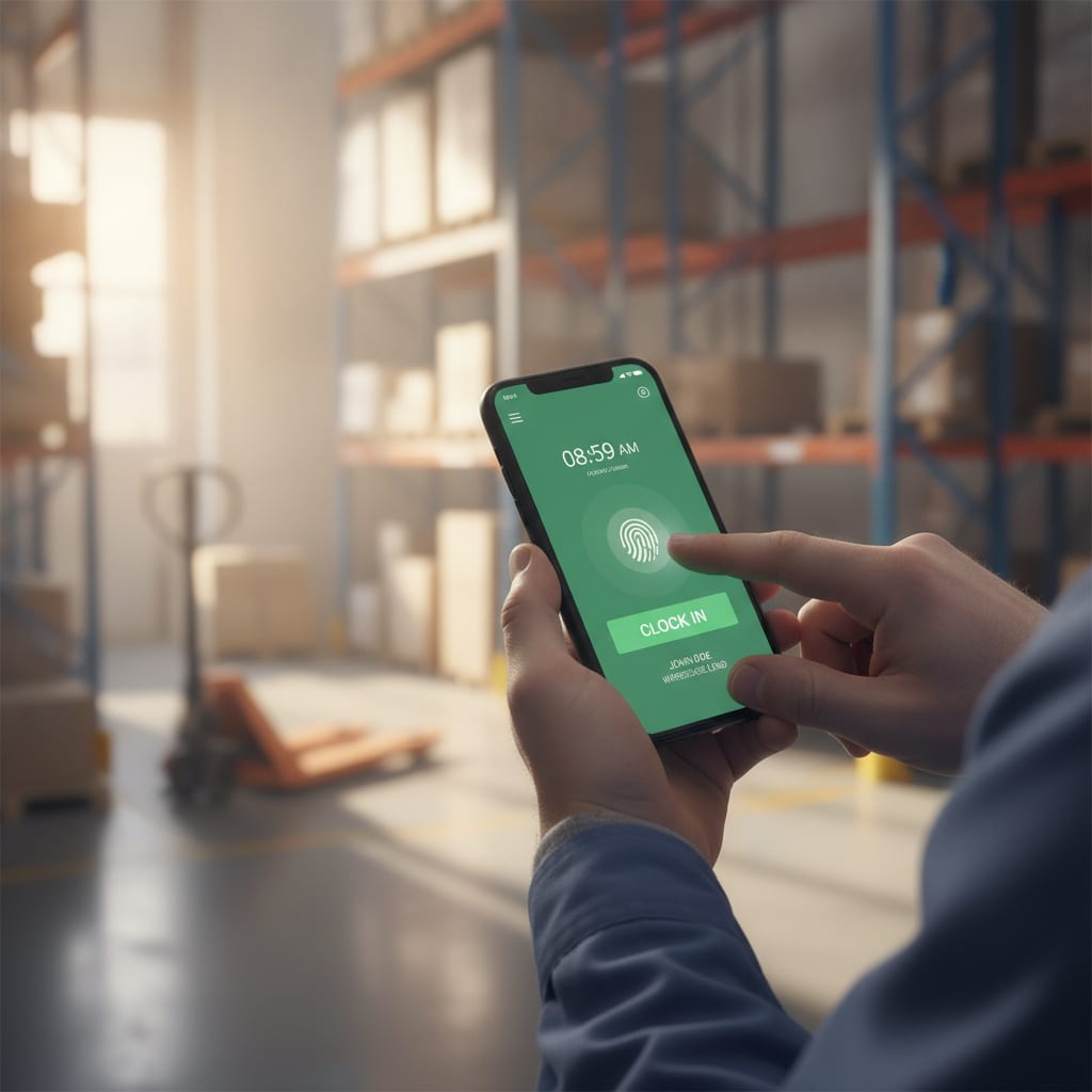 fichaje movil empleado