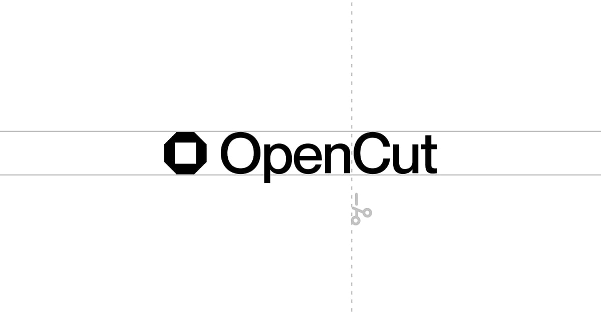 La interfaz del editor de OpenCut. Imagen del sitio oficial del proyecto.